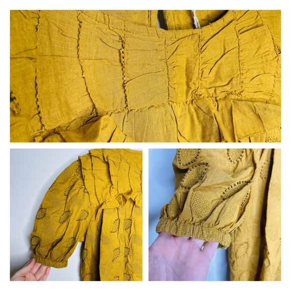 NWT Anthropologie x Let Me Be - Aiko Ruffled Blouse Top 8 - Picture 7 of 12